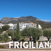 Entrance of the mountain village Frigiliana